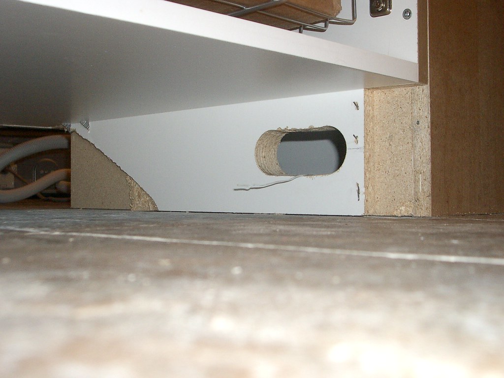 Wide hole is created under the For the dishwasher… Flickr