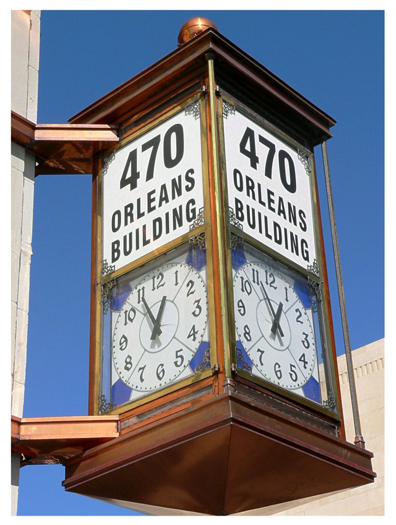 Beaumont TX DECO Corner Clock Wow! My original photo Pl… Flickr