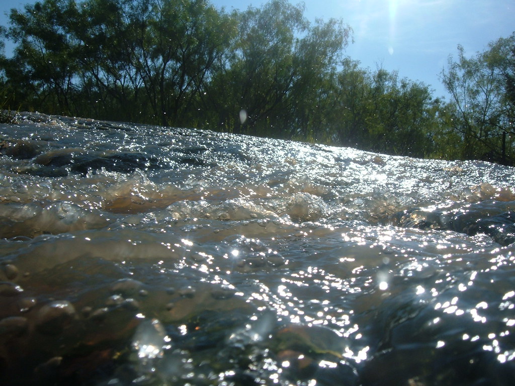 Benjamin city lake spillway after heavy rains, Benjamin, T… Flickr
