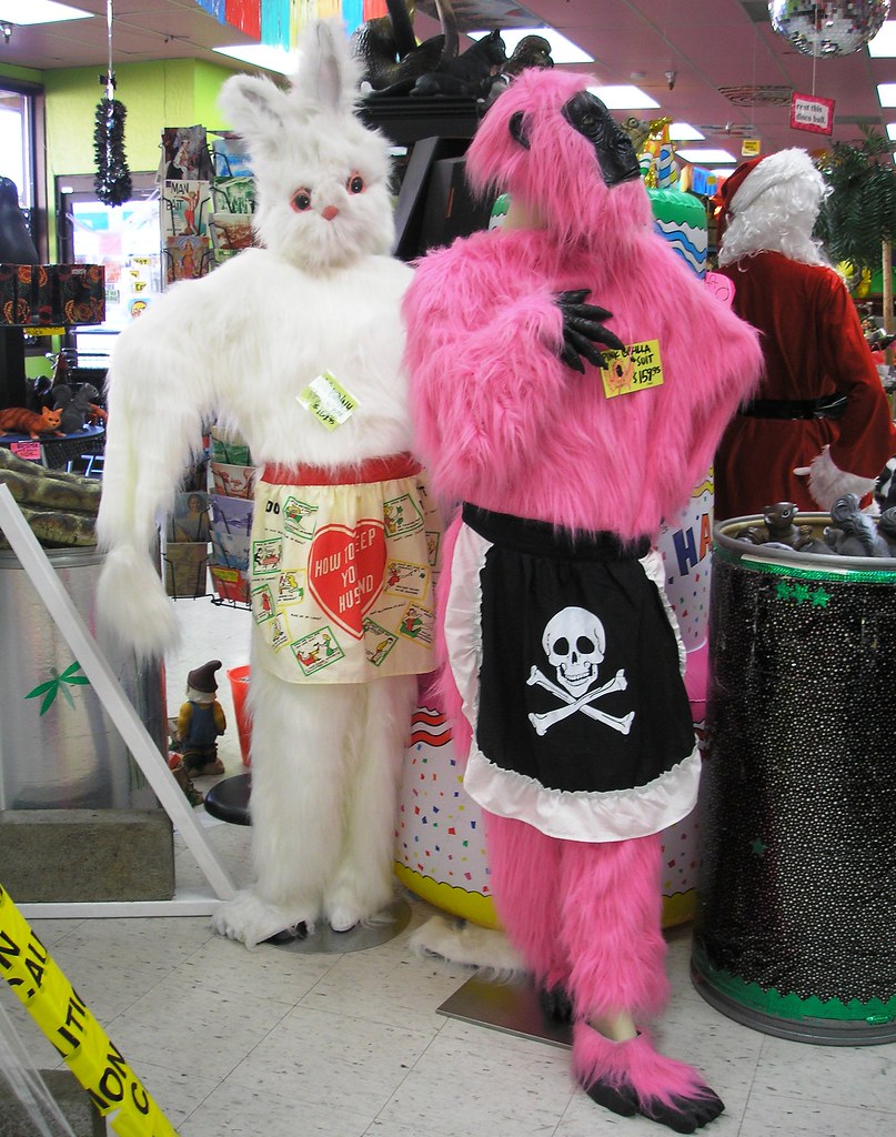 White Rabbit and Pink Gorilla Costumes Whether you're out … Flickr