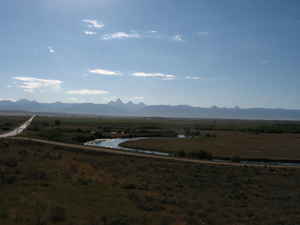 View of Teton River from Idaho State Highway 33 between Tetonia and