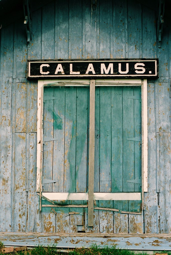 C&NW Calamus, IA The station sign on the side of the for… Flickr