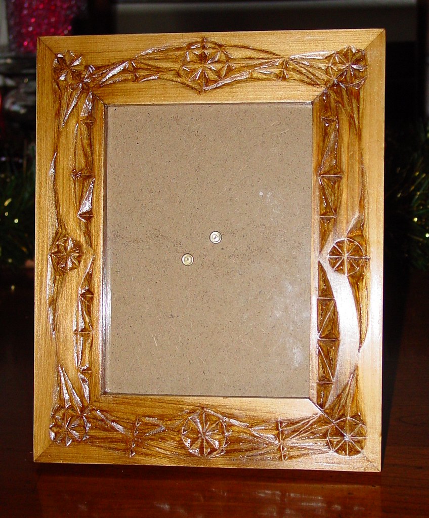 Chip Carved Frame made by Uncle Donny cakersandco Flickr