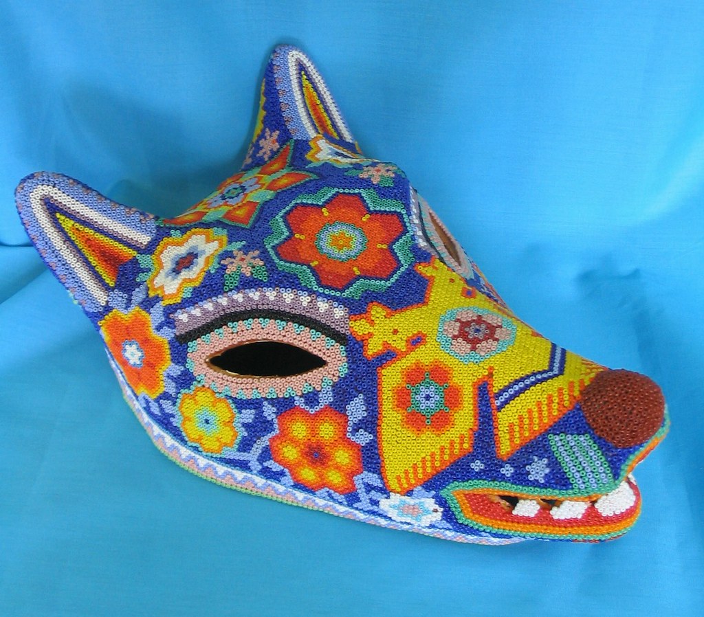 Beaded Mask of a Coyote Mexico the mask of a coyote beaded… Flickr