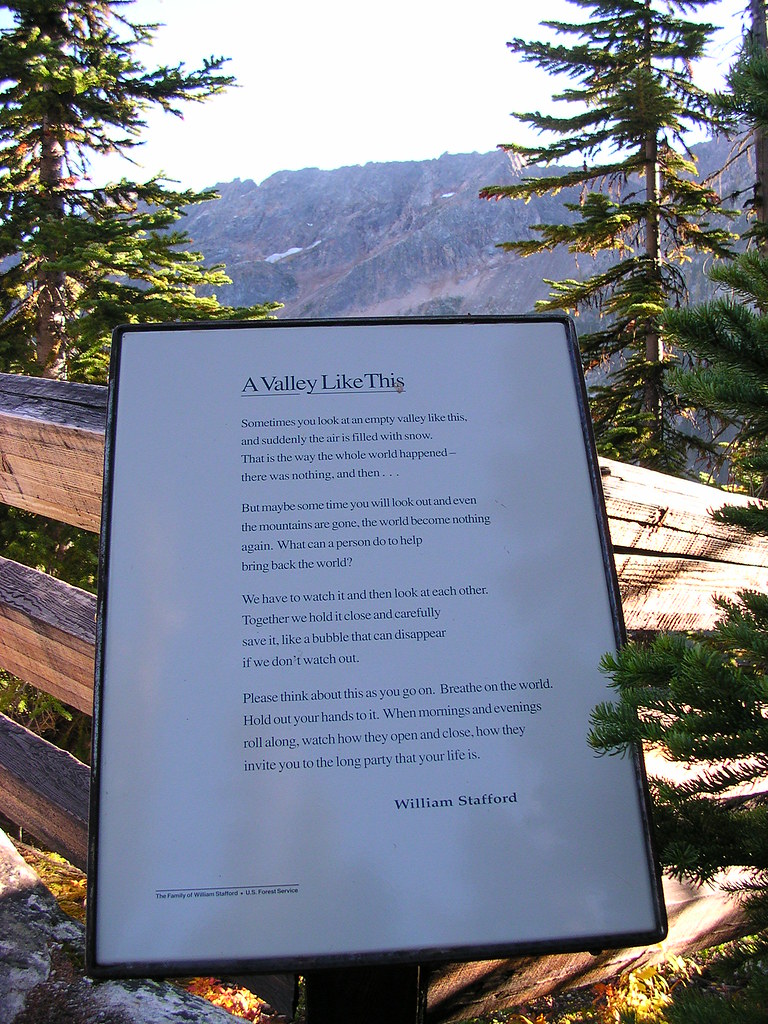 A Valley Like This by William Stafford Poem at Washington … Flickr