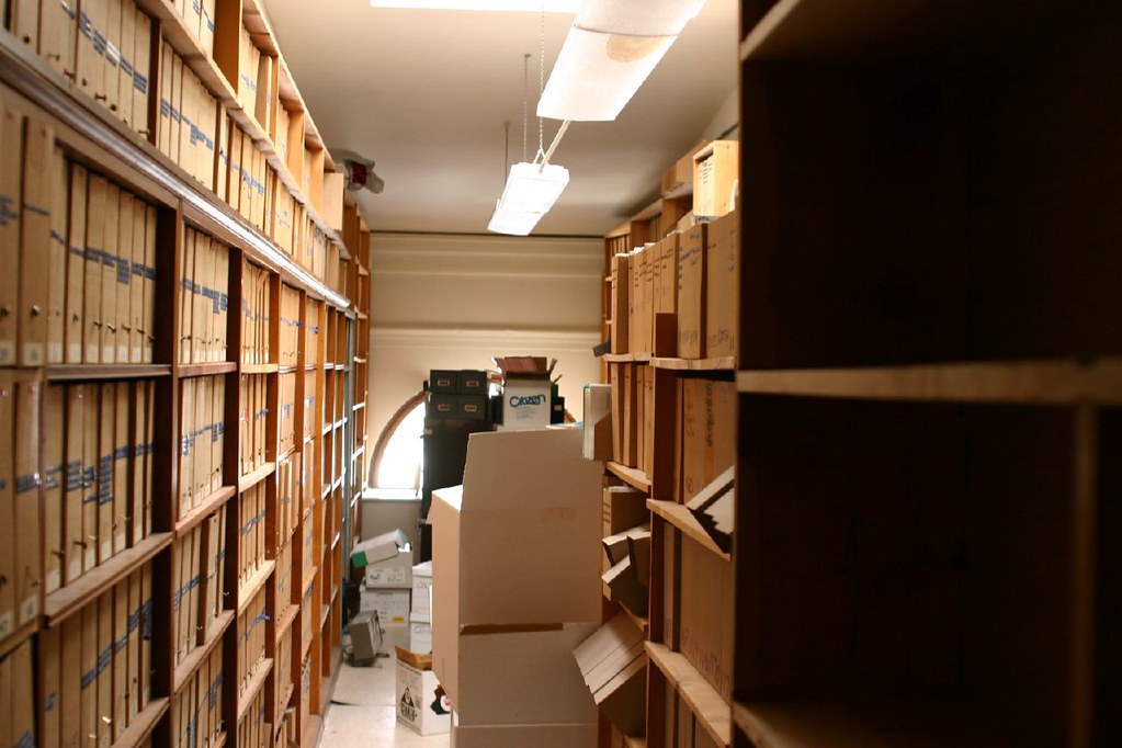 Choir Music Library This is where I work. File boxes 1242… Flickr