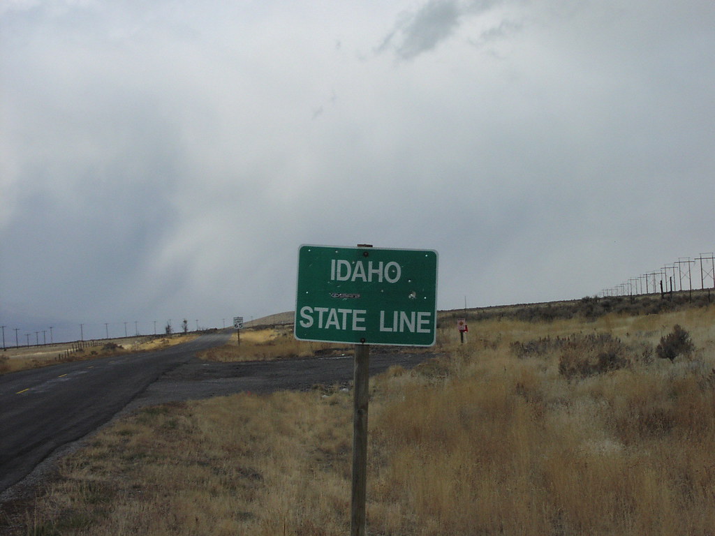 Old US30S Idaho State Line Idaho State Line at Utah bor… Flickr