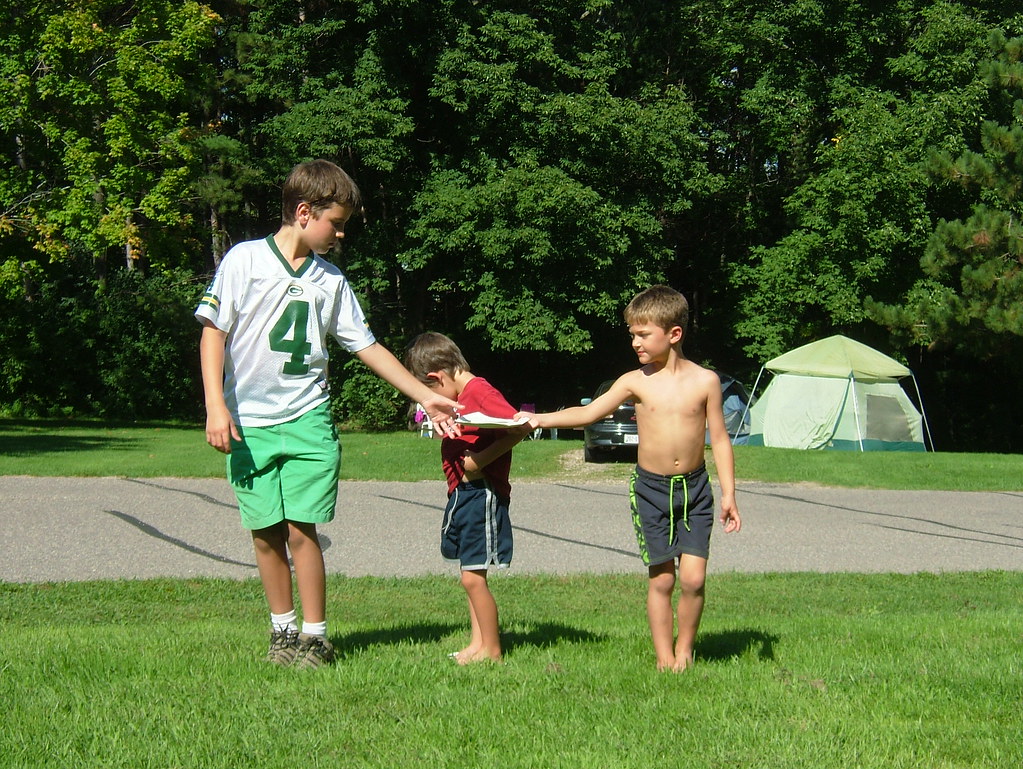 Josh's "crossing the lava" game jess2284 Flickr