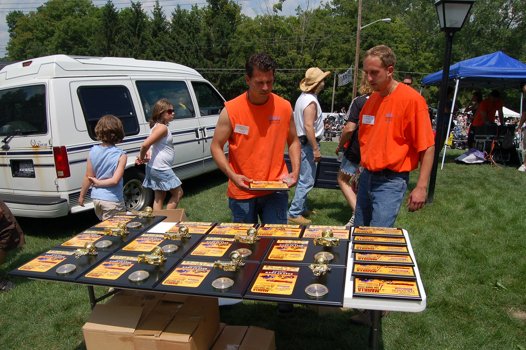 2007 Marilla Car Show Setting up the trophies. Flickr