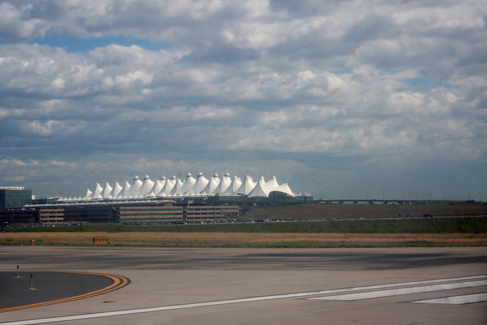 DIA Denver International Airport in the rearview the l… Flickr