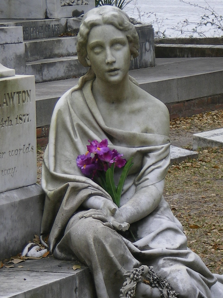 Angel sculpture Another view of angel in Bonaventure Cemet… Sondra