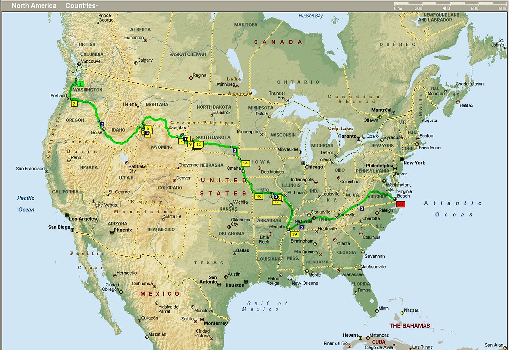 PCS move Bangor to Norfolk (Actual Trip Route) Jason Griswold Flickr