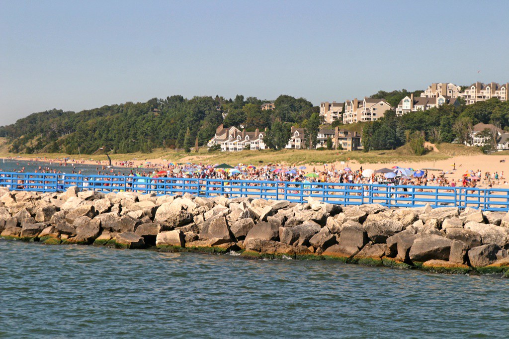 Holland State Park beach The beaches are full on Labor Day… Flickr