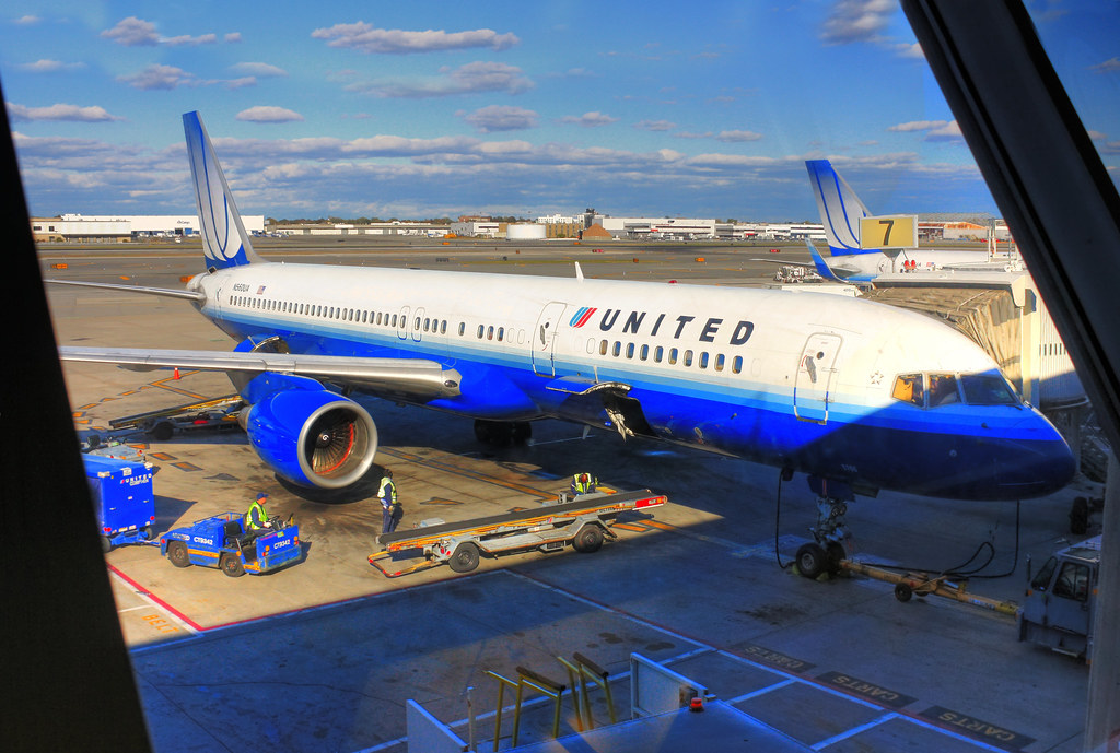New York , Jamaica JFK Airport N.Y. USA United Airlines Boeing 757