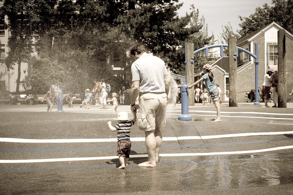 a visit to the granville island water park green shade Flickr