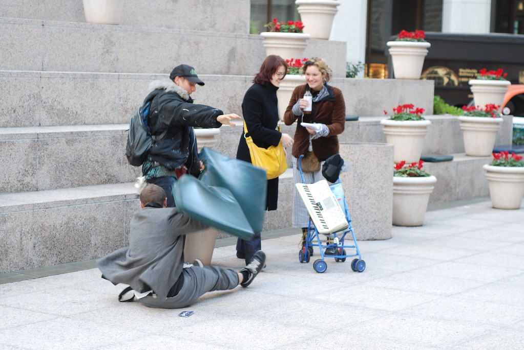 Cushion fight at 101 California Flickr