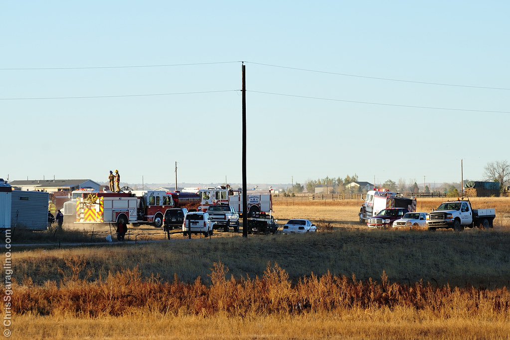 Ellicott Fire at the Mobile Home Junkyard Ellicott Fire at… Flickr