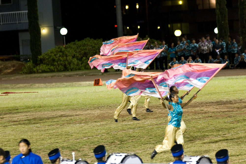 Moanalua High School "Menehune" Marching Band and Color Gu… Flickr