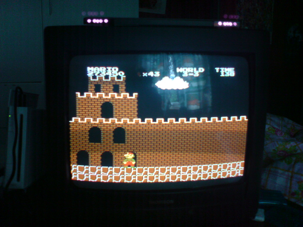 Super Mario Bros. glitch jump over the flag pole Flickr