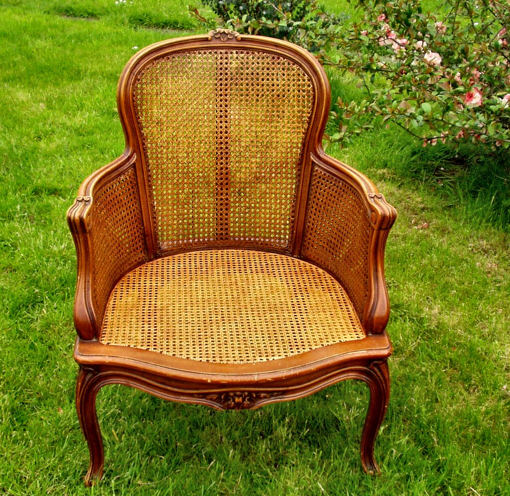 Fancy chair with readywoven caning Yes, it really is! You… Flickr
