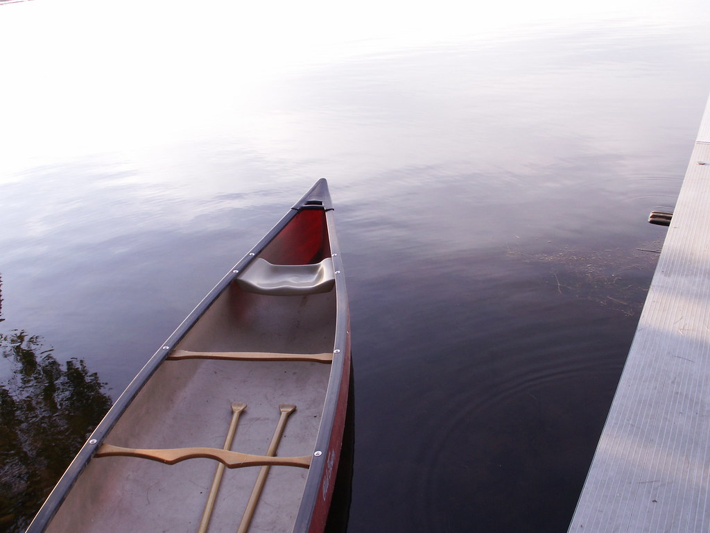 canoe at the dock Spirit Lake, Wisconsin for the 7707 we… Mamluke