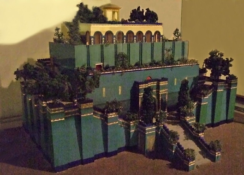 Model of the Hanging Gardens of Babylon Photographed at th… Flickr