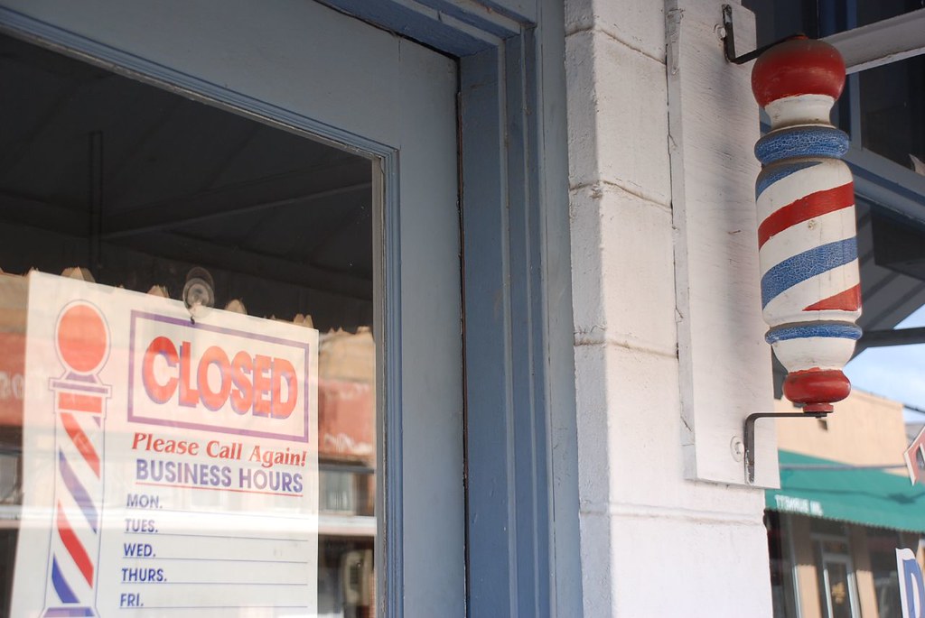 Barber Shop Oldstyle barber shop in downtown wendybythesea Flickr