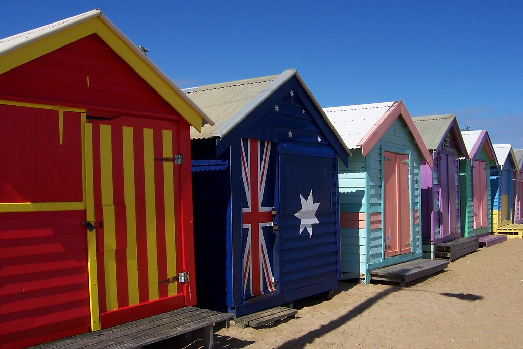 Beach Boxes Beach Boxes at Brighton Beach, Melbourne, Vict… Flickr