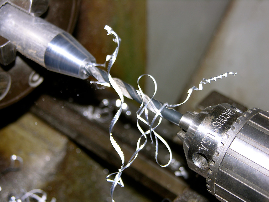 Using the metalwork lathe, turning down, taper turning, drilling
