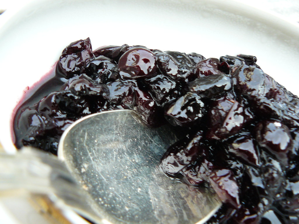 Compote de cerise Compote de cerises (merise exactement pu… Flickr