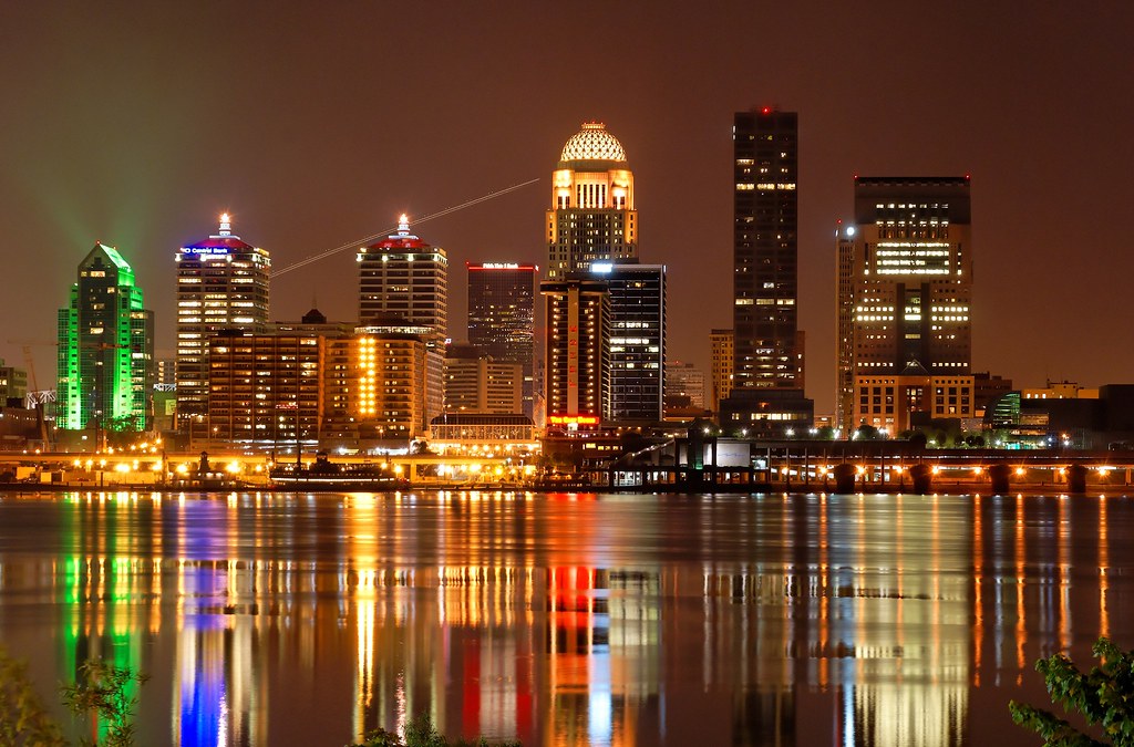 Louisville Skyline Louisville Skyline at night. Steven Richard Flickr