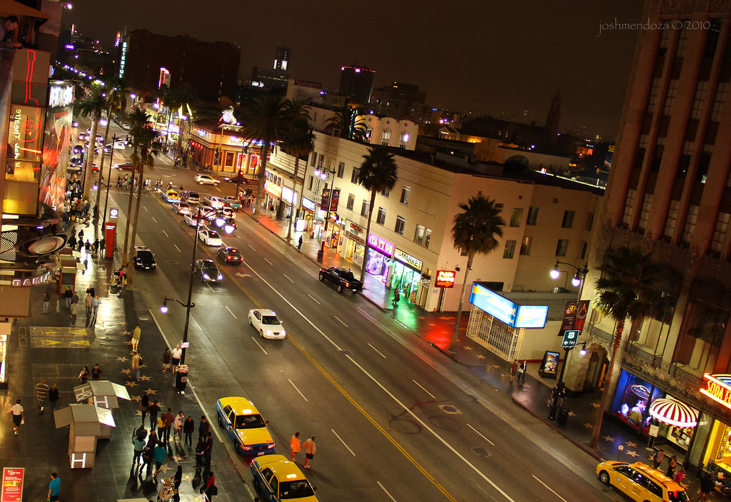 Hollywood Blvd at Night ISO 1250 j☺s h_m [busy] Flickr