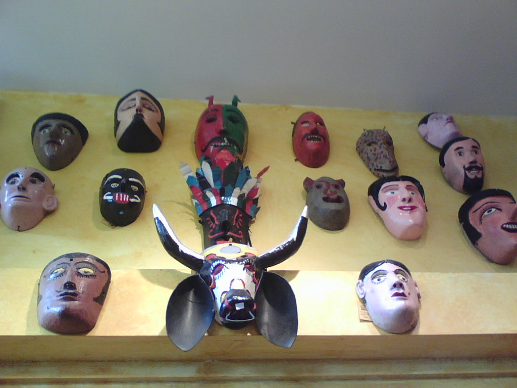 (Phone photo) Masks at Mexican folk art store, Cambridge, … Flickr