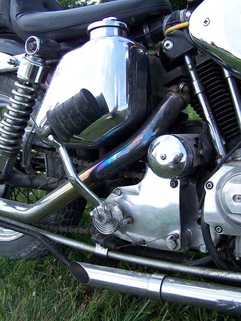 "72 Sportster , kick start...ugh! SERGIO Flickr