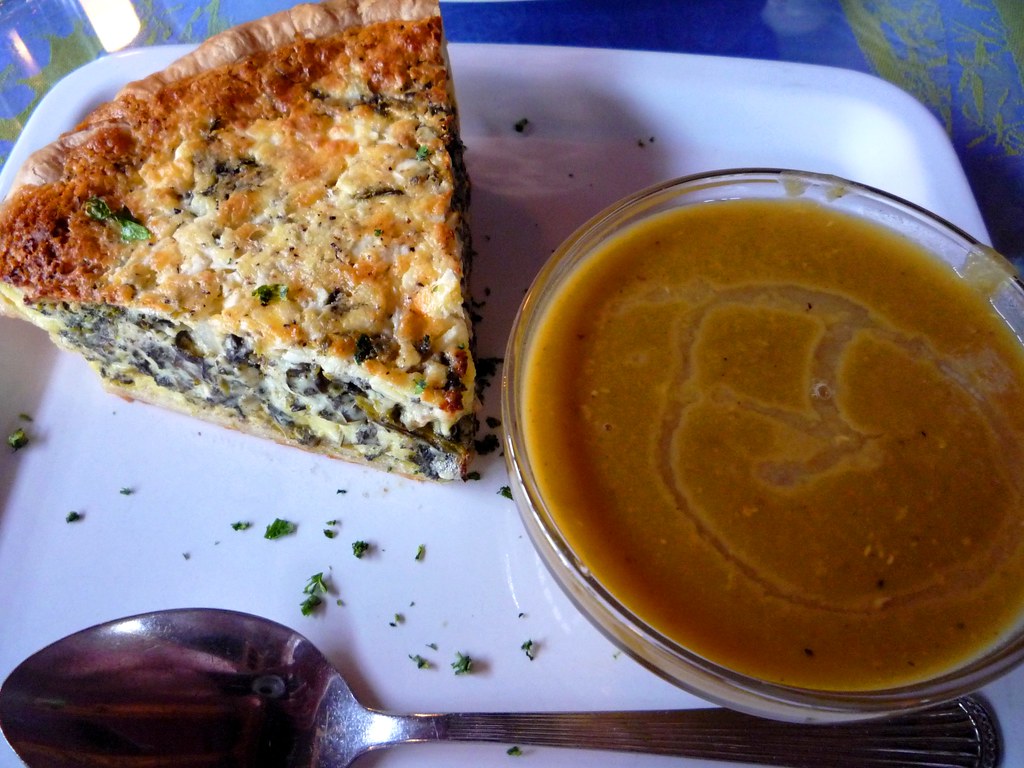 Real Men Eat Quiche Spinach & feta quiche, with Egyptian l… Flickr