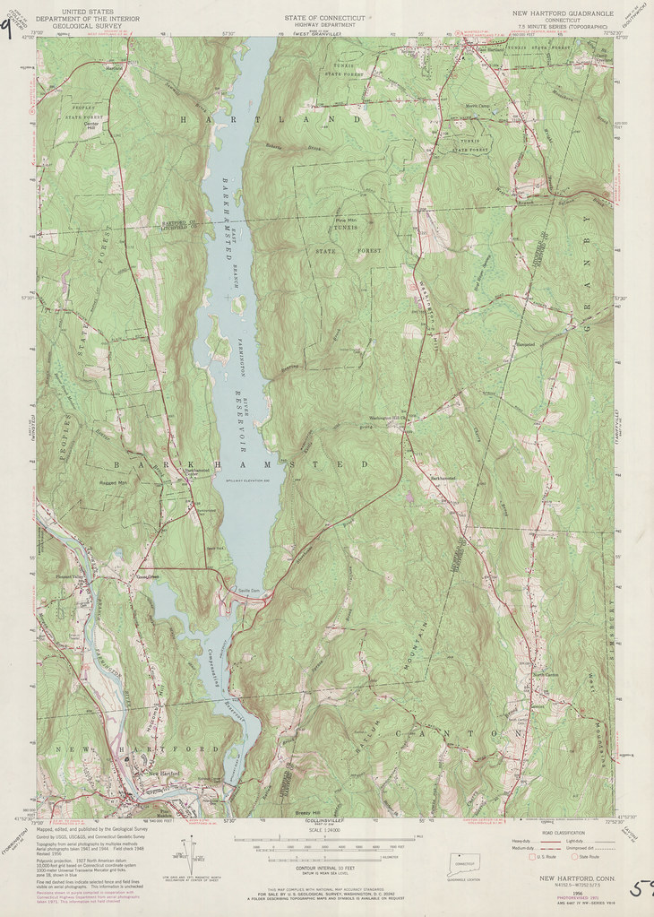 New Hartford Quadrangle 1971 USGS Topographic Map 124,0… Flickr