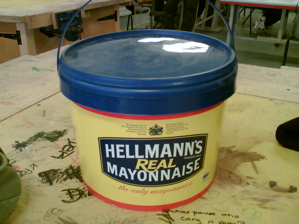 Mayonnaise 5kg of mayonnaise. Impressive or what? Photo Monkey Flickr