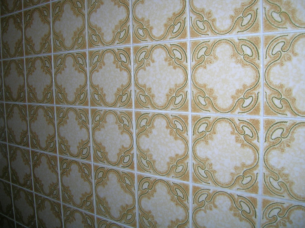 ugly bathroom tiles This is the tile in C's bathroom. It i… Flickr