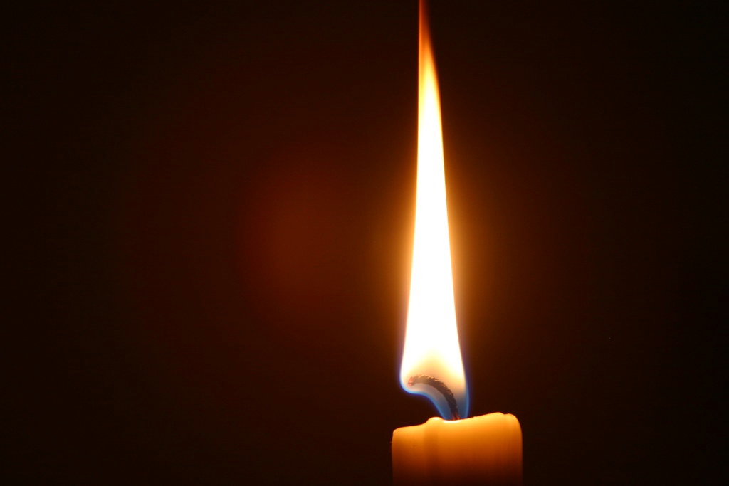 tall flame just a picture of a candle. I enjoy how the fla… Flickr