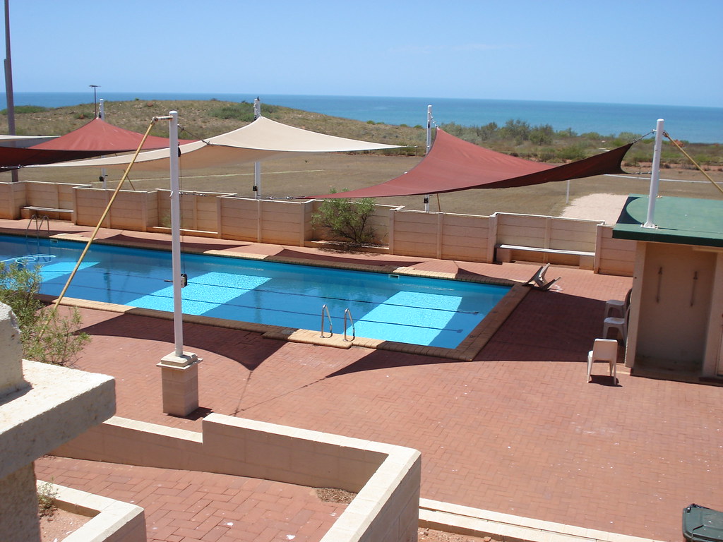 Barrow Island Camp Looking from the bar area across the po… Flickr