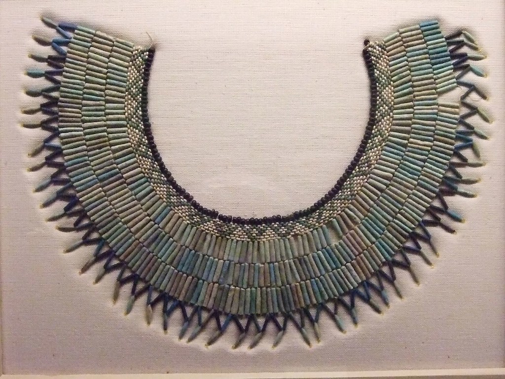 Wesekh collar Faience Middle Kingdom Egypt Photographed at… Flickr