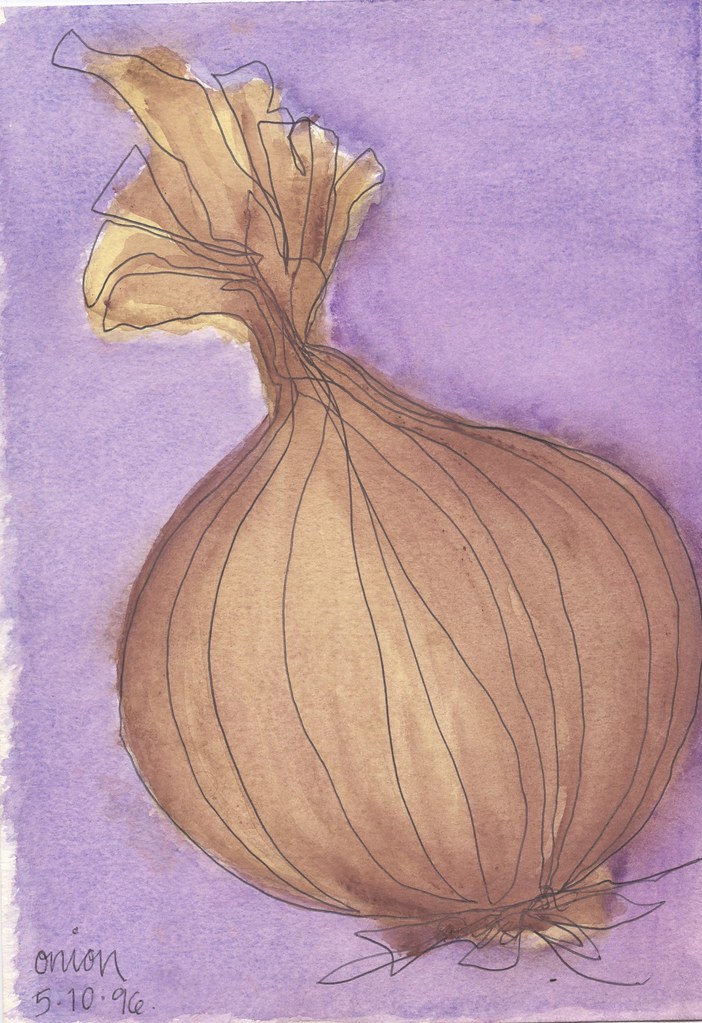onion 96 Onion painted in watercolour (I think!) visit me … Flickr