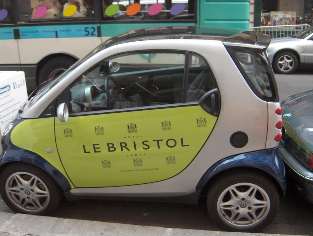 Smart Car Hotel Le Bristol's Smart Car. One could rent it … Flickr