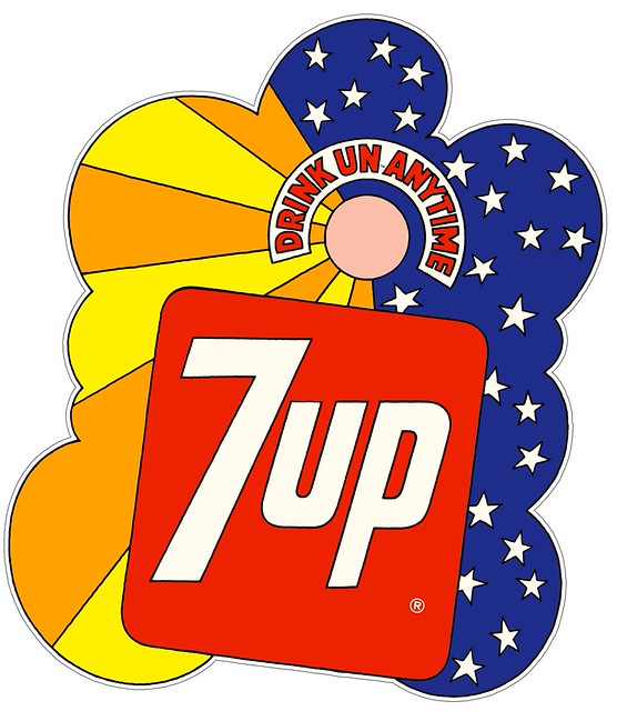 7Up Peter MaxStyle Big Sticker 1960's or 70's a photo on Flickriver