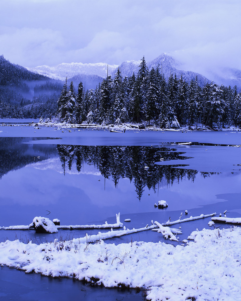 prudhommewinter2 Prudhomme Lake near sunset, taken with Ma