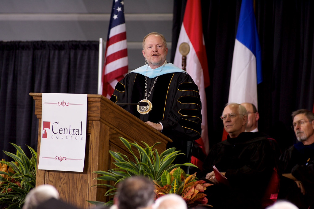 President Mark Putnam delivers his inaugural address. Flickr