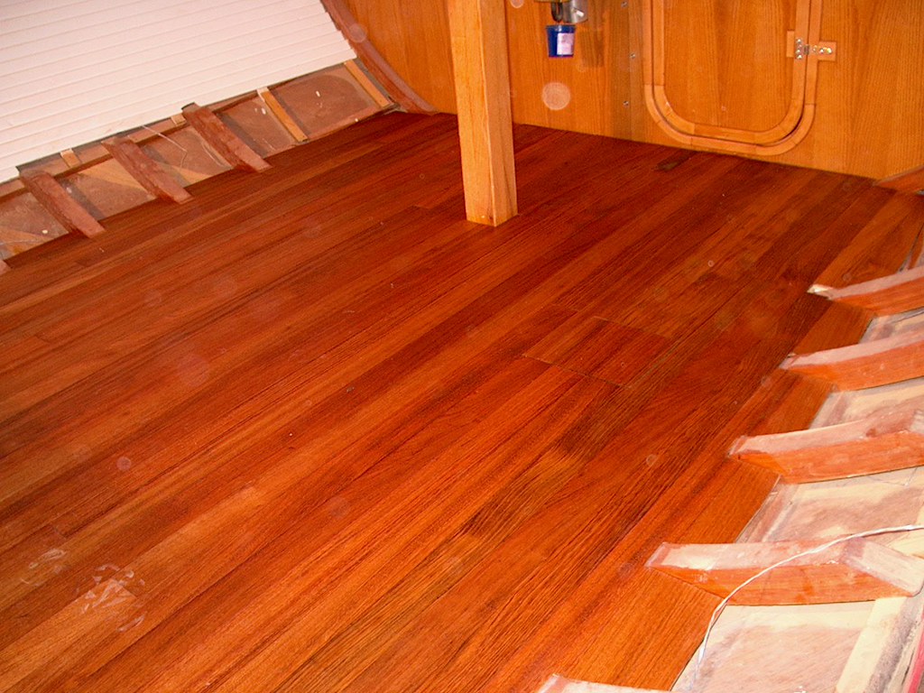 The cabin sole (floor) Brazilian chery with a tung oil fin… Flickr