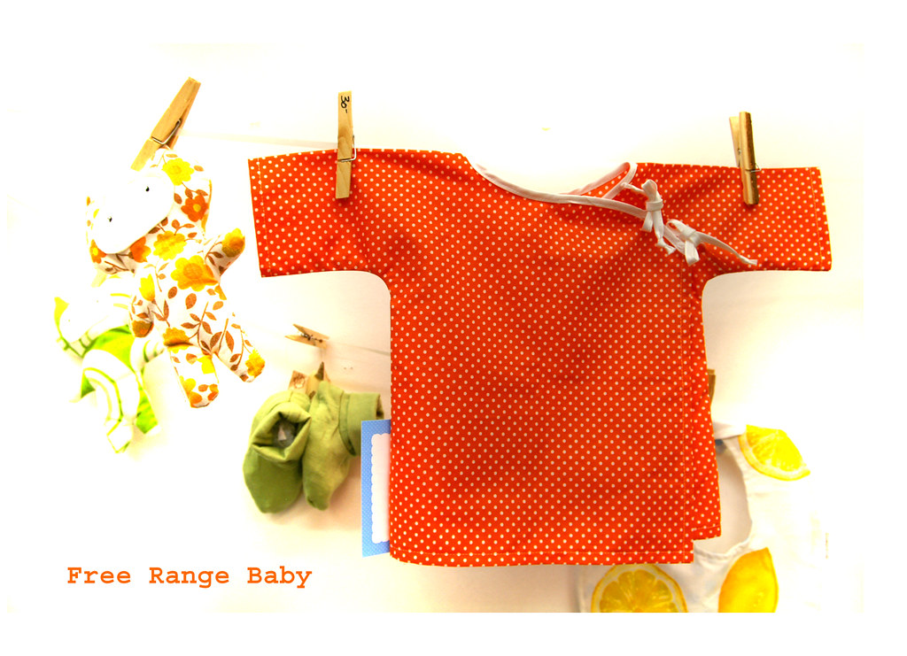 Orange Kimono Pure cotton Kimonos, light weight overshirt … Flickr