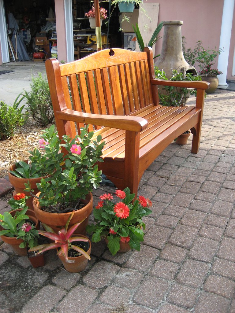 Garden Bench This bench, made of Spanish cedar, is a great… Flickr