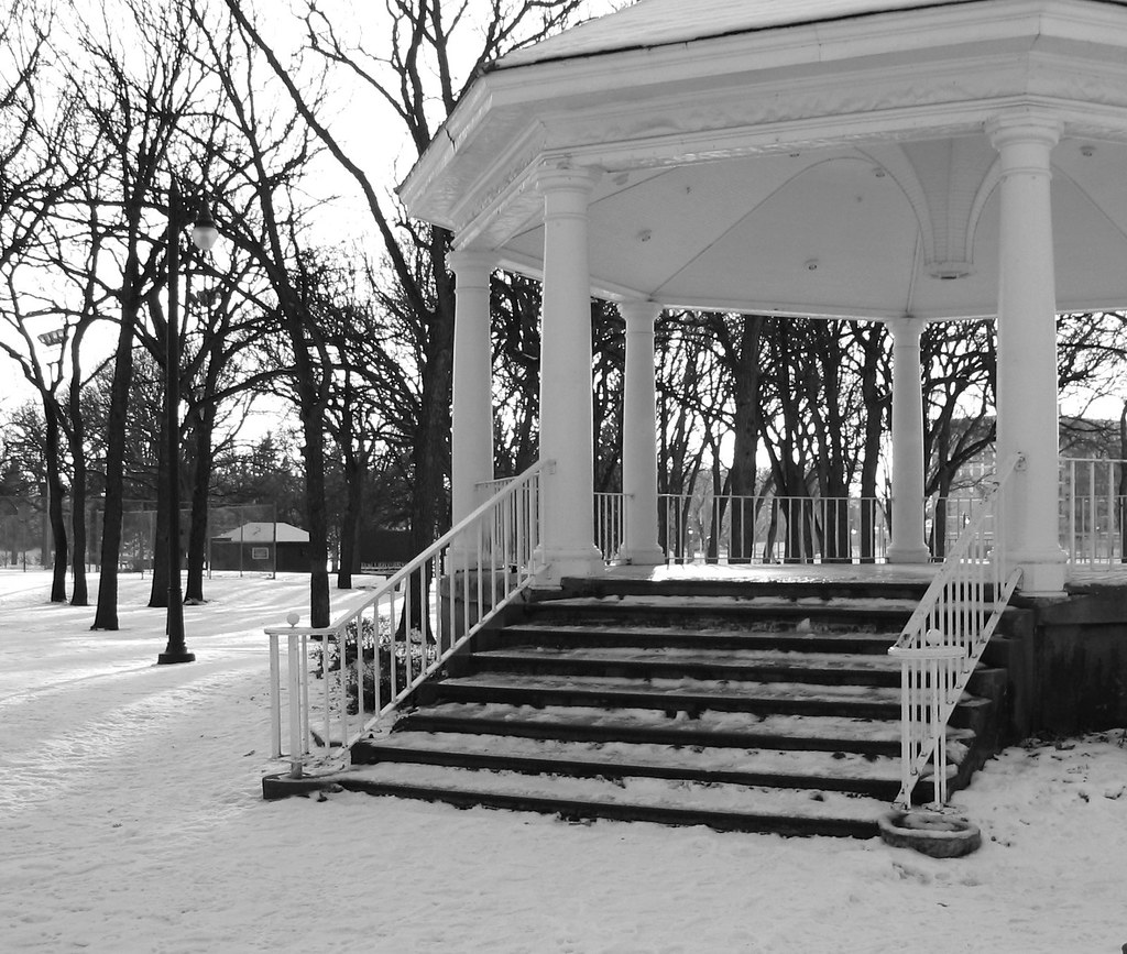 Island Park Gazebo, winter (Fargo, North Dakota) James Postema Flickr